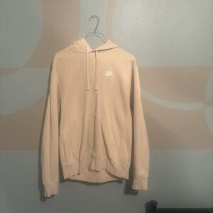 Nike Men's Beige Hoodie Sweater